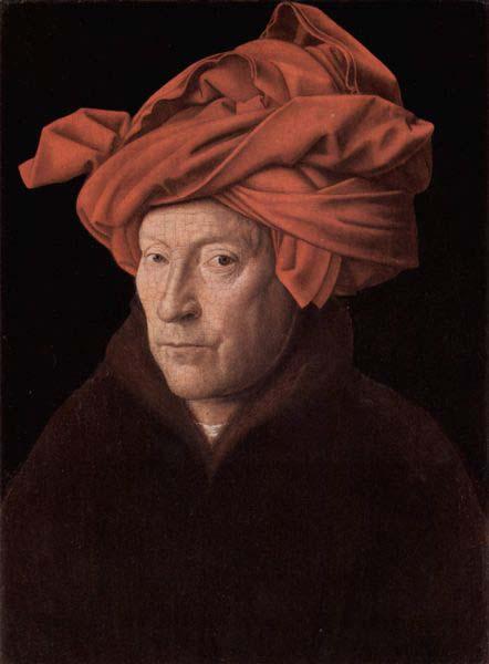 Jan Van Eyck Portrait of a Man in a Turban possibly a self-portrait